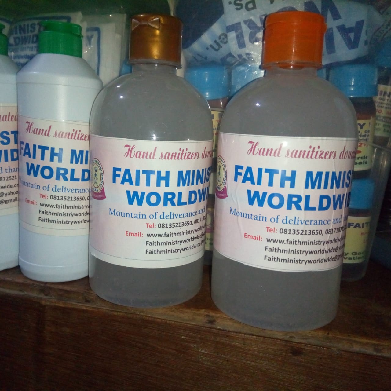 Hand sanitizer supplies